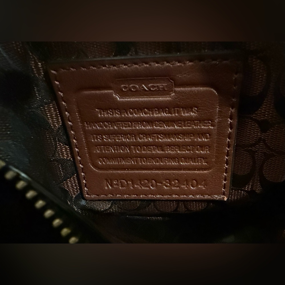 Coach Burgundy Leather Bag - Picture 6 of 9